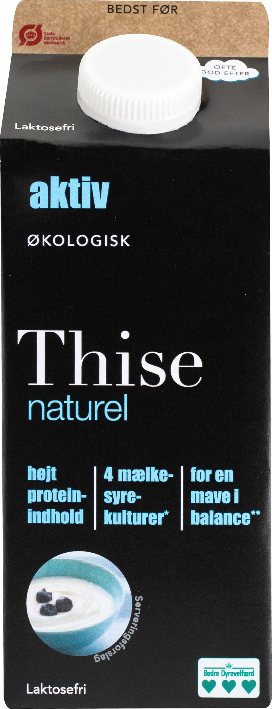 Aktiv Laktosefri yoghurt naturel 750 ml