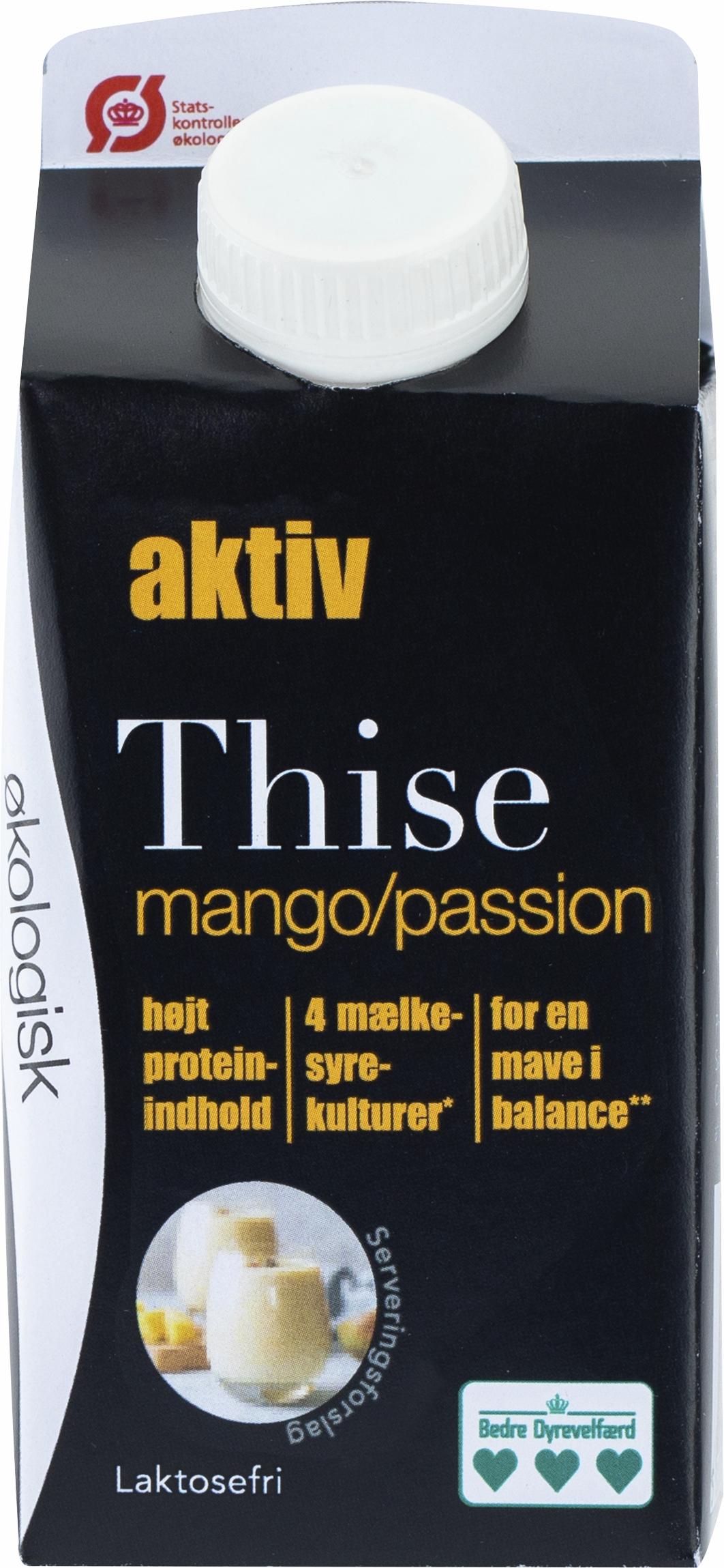 Aktiv Laktosefri drik m. mango/passion 300 ml.