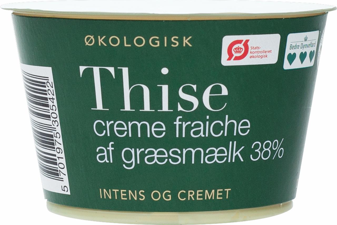 Thise creme fraiche af græsmælk 38% 200g