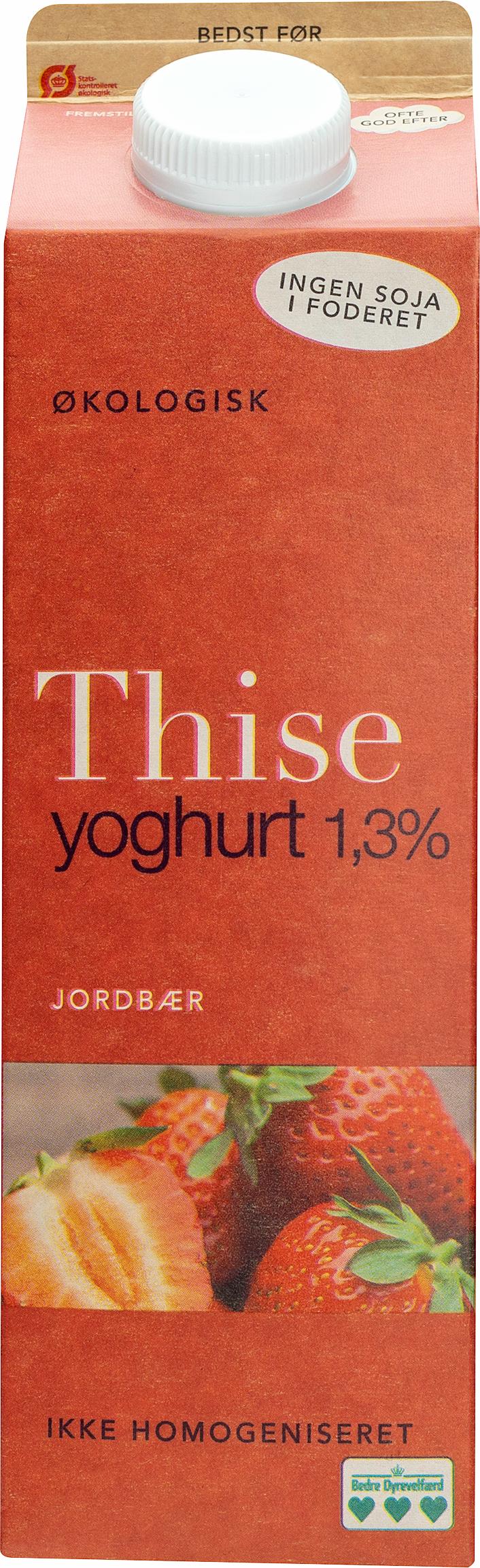 Thise Yoghurt Jordbær 1,3% 1000g