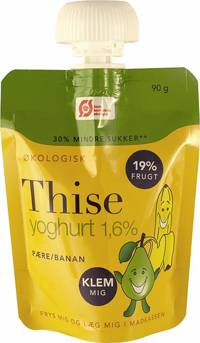 Thise Miniyoghurt med pære/banan 1,6% 90g