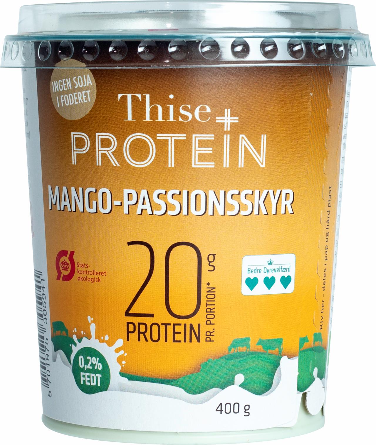 Thise Protein+ skyr mango/passion 400g Laktosefri